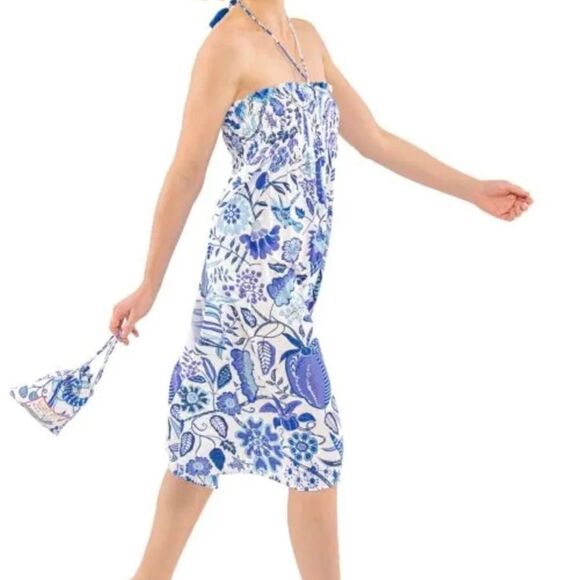 NWT GRETCHEN SCOTT Women's ONE SIZE Haight-Ashbury Orange Skirt Or Dress - Picture 6 of 13